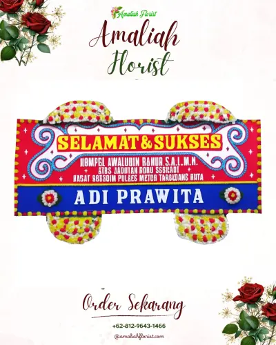 Karangan Bunga Ucapan Selamat di Sawahdadap