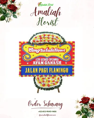 Bunga Papan Congratulation di Sawahdadap
